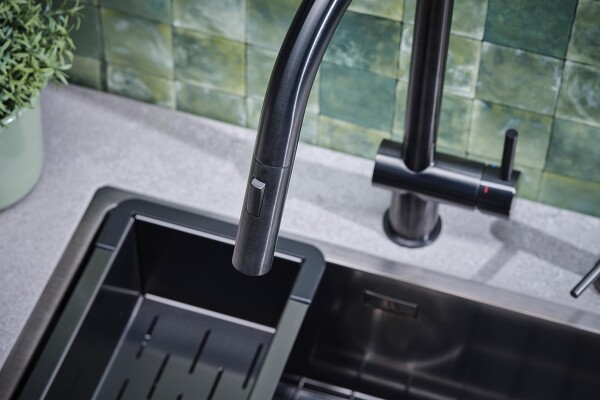 Reginox Gun Metal II mit Abtropfbecken
